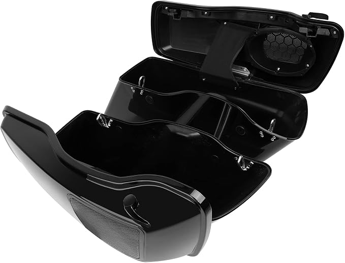 XFMT Motorcycle 5" Stretched Hard Saddlebags W/ 6 x 9 Inches Speaker Lids - Image 6