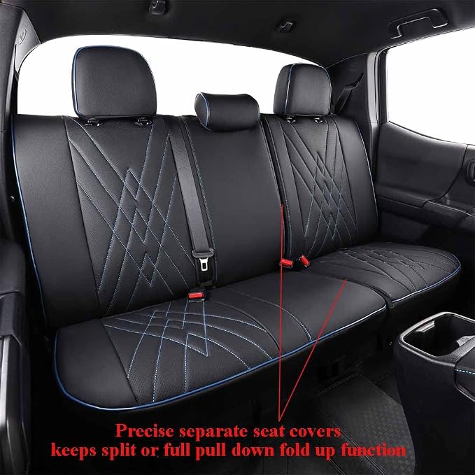 EKR Custom Fit Tacoma Leather Car Seat Covers - Image 4