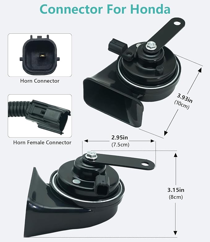 Car Horn Kit for Honda Acura, 12V Loud Waterproof Auto Horn, High Low Dual Tone - Image 3