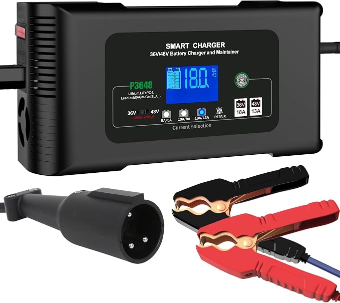 Golf cart Battery Charger, 48V 13A and 36V 18A Trickle Charger, 48 Volt cart by YHCHKJ