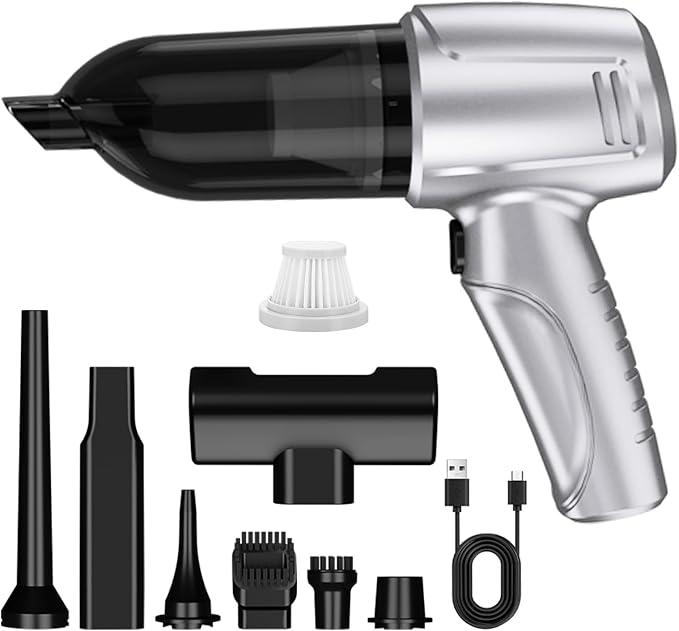 Car Vacuum Portable Cordless, 5 in 1 Handheld Vacuum Cleaner, Mini Vacuum by Ecoflick