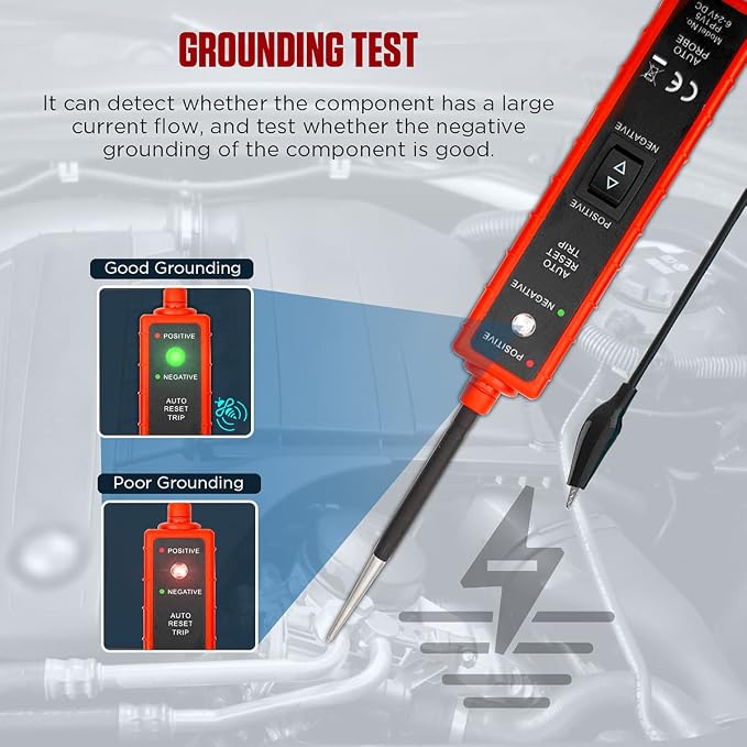 CMTOOL Power Circuit Probe Tester 6V-24V DC Test Light, Automotive Circuit - Image 8