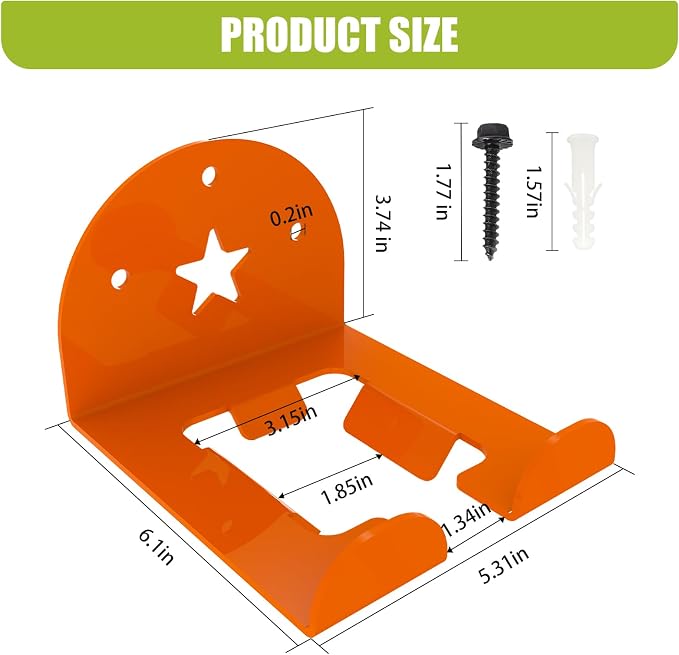 MusixiA Garage Organizer Trimmer Rack, 1 Pack Heavy Duty Weed Eater Hanger - Image 2