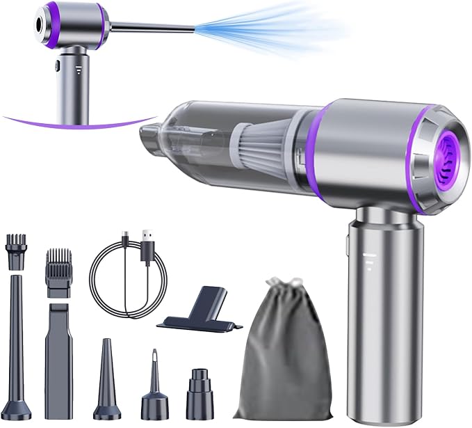 Car Vacuum Portable Cordless 20000PA High Power Mini Vacuum Cleaner 4-in-1 by houscly