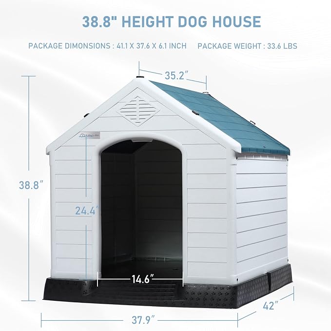 LEMBERI Durable Waterproof Plastic Dog House - Image 7