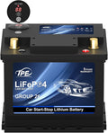 TPE Car Start Stop System BCI Group26 LiFePO4 Lithium-ion Battery 12.8V 800A by TPE