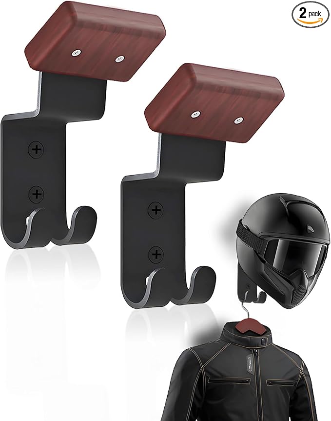 2 Pack Motorcycle Helmet Holder by Toconv