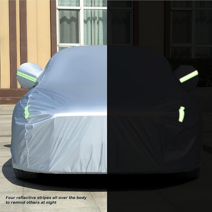 Tecoom Light Shell Waterproof UV-Proof Windproof Design Car Cover - Image 6