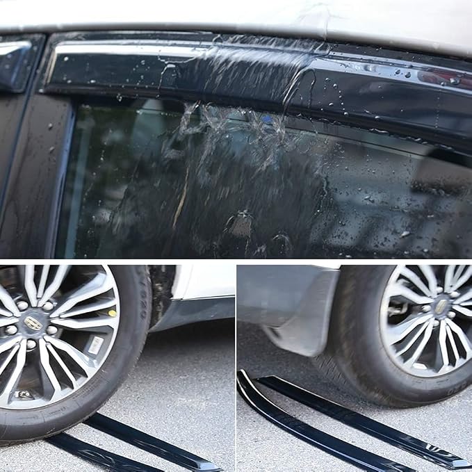 94187 Side Window Wind Vent Deflectors fit - Image 2