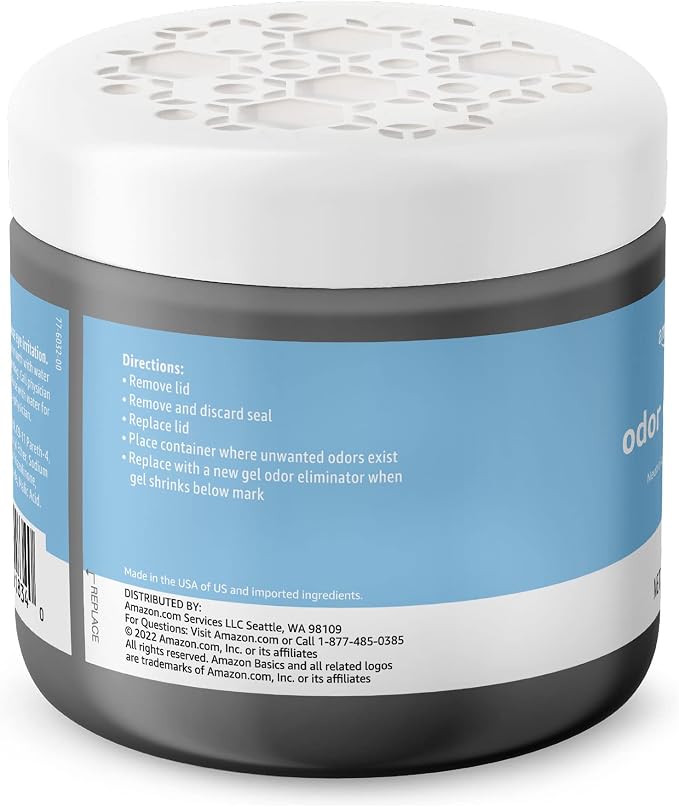 Amazon Basics Gel Odor Eliminator, Activated Charcoal, Fragrance Free, 17 Oz - Image 2