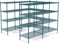 NSF 7' x 7' Walk-in 4-Tier Shelving Unit Kit by Zedfire