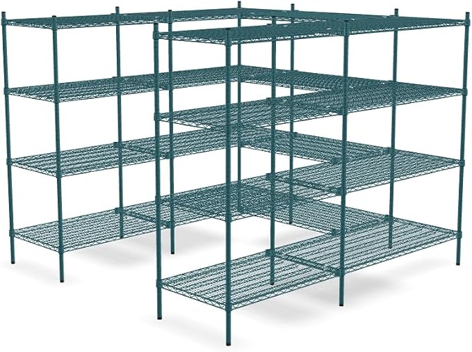 NSF 7' x 7' Walk-in 4-Tier Shelving Unit Kit by Zedfire