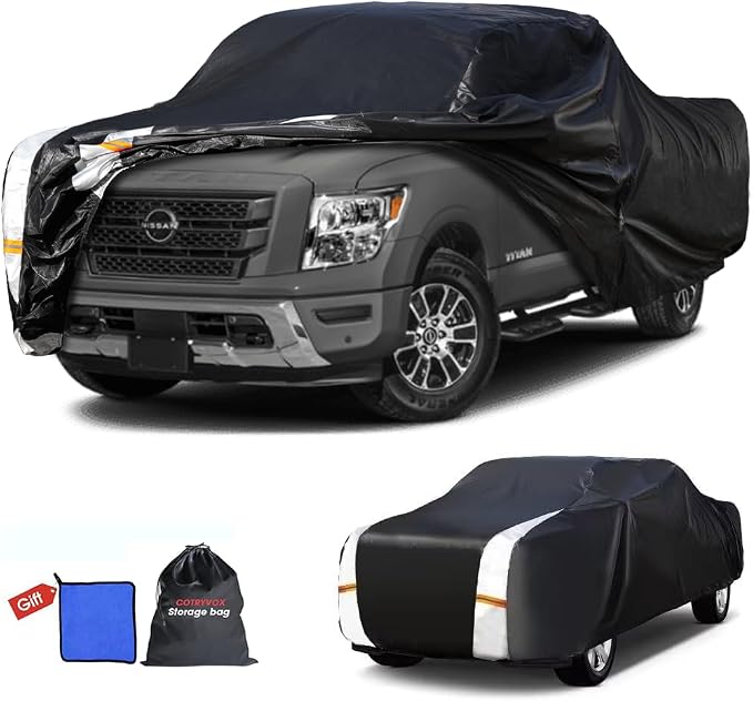 Nissan Titan Truck Cover Custom Fit 2015-2025 Crew Cab SB by FocusonQualityServiceHear