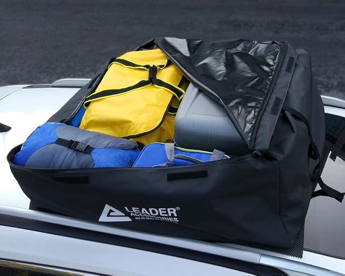 Leader Accessories Roof Rack Cargo Basket Set, Car Top Luggage Holder 64"x 39" - Image 6