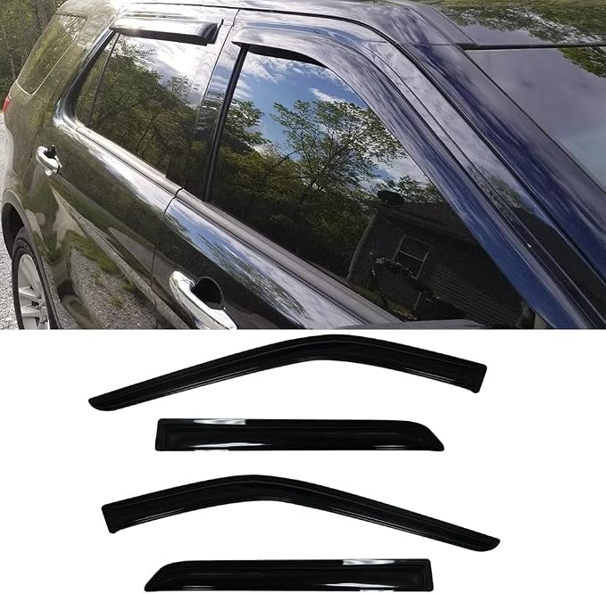 94293 Side Window Wind Vent Deflector, Window Visor fit - Image 2