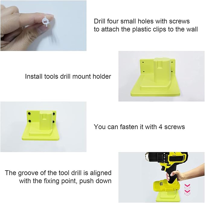 20 Pack Tool Holder Wall Mount Portable Compatible - Image 3