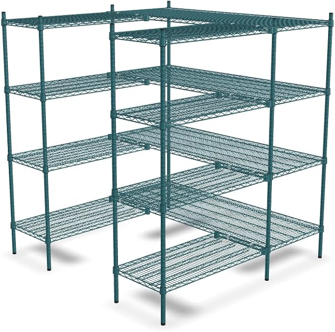 NSF 5' x 5' Walk-in 4-Tier Shelving Unit Kit by Zedfire