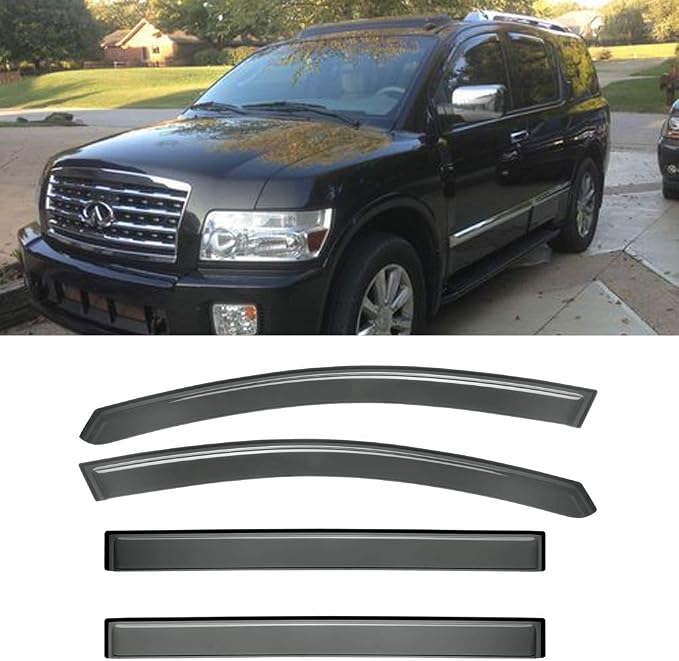 4pcs for 2004-2014 Armada Sun Rain Guard Window Visors by Unknown