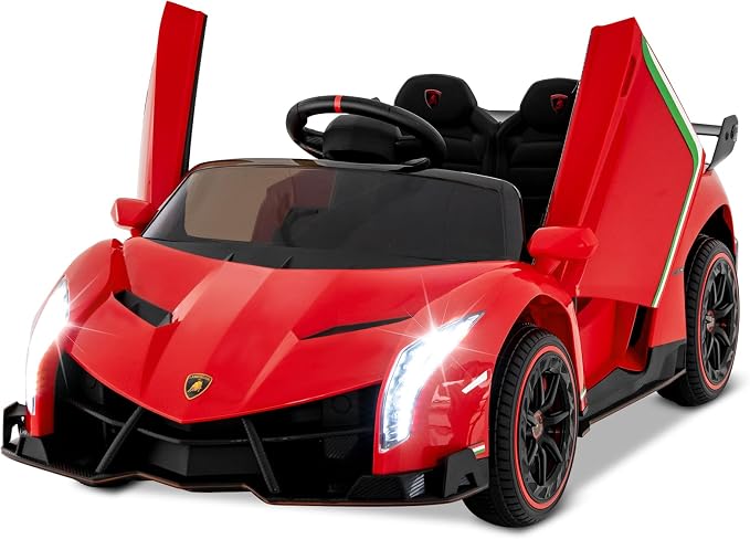 Costzon Ride on Car, Lamborghini Licensed 12V Battery Powered 4WD Sports Car by Costzon