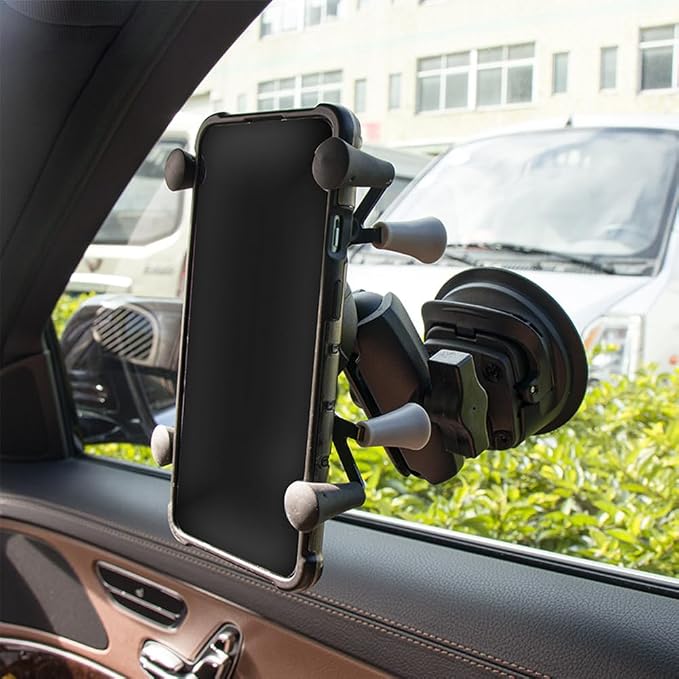 Strg Phone Holder with Composite Double Socket Arm Compatible with RAM B Size - Image 9