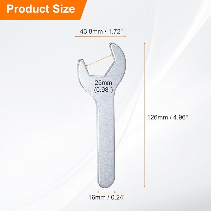 HARFINGTON 10pcs Small Wrench 25x126x2.8mm Metric U-Shaped Single Open Ended - Image 2