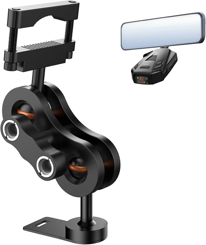 Radar Detector Mount Rearview Mirror Bracket, Car Truck Mirror Radar Mount by xsaaczm