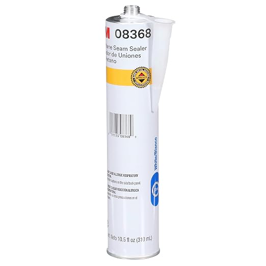 3M Urethane Seam Sealer, High Solids, Permanently Flexible, 310mL/10.5 fl oz by 3MAutomotive