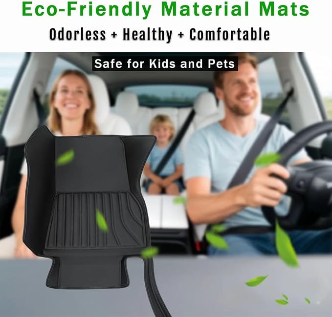 Floor Mats for Tesla Model Y（2021-2025） Custom Fit All Weather Cargo Liner - Image 6