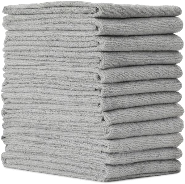 VIKING Microfiber Towel 12 Pack, Utility Car Drying Towels, Super Absorbent by VikingCarCare