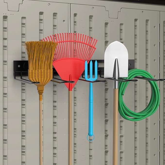 Garage Wall-Mounted Rack, Tool Storage Rack, Shed Shelf, Garden Tool Rack - Image 4