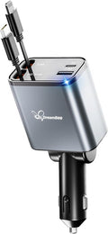 Retractable 70W USB Car Charger Adapter, 4 in 1 Fast Phone Charger, 2 by PowerYourWorldWithDreamBee