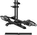 E-Bike Rack with Ramp, Hitch 2 Bike Rack, 200 lbs Capacity Electric Bike Carrier by YoungElectric