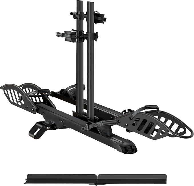 E-Bike Rack with Ramp, Hitch 2 Bike Rack, 200 lbs Capacity Electric Bike Carrier by YoungElectric