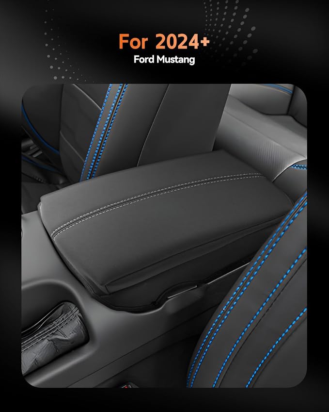 CDEFG for Ford Mustang 2024-2025 Center Console Cover Armrest Box Cover for - Image 2