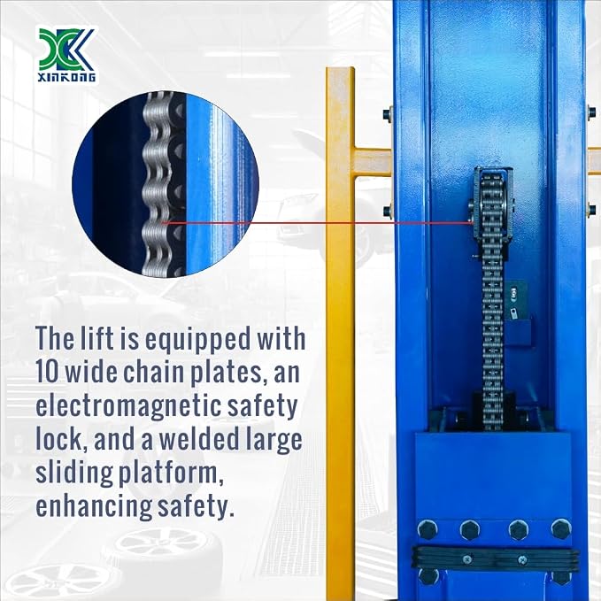 XK-6200 Mobile Single Post Car Lift Electro-Lock Maximum Lifting Capacity 6200 - Image 7