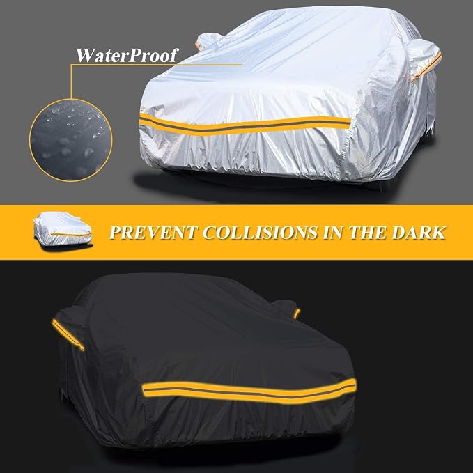 Autsop Car Cover Waterproof All Weather, 12-Layer Car Covers - Image 5