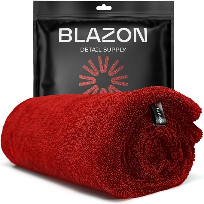 Redline XL Car Drying Towel by BlazonDetailSupply