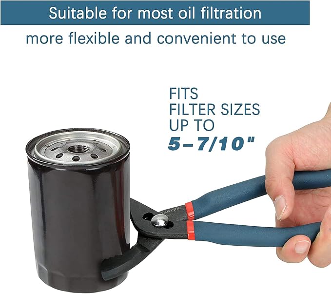 Large Oil Filter Pliers, Universal Oil Filter Removal Tool No Slipping - Image 7