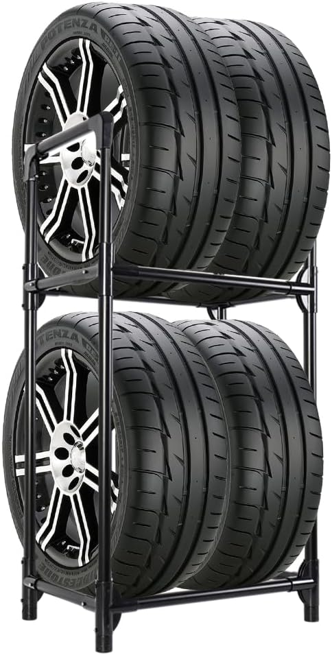 Hershii Tire Storage Rack Standing Garage Storage Shelf Organizer by Hershii