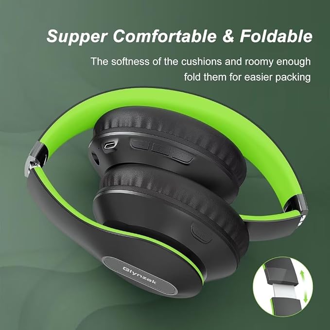 Wireless Bluetooth Headphones Over Ear, 65H Playtime HiFi Stereo Headset - Image 4