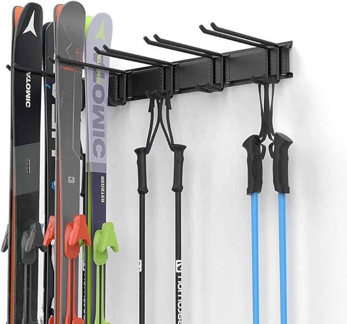 Ultrawall Ski Rack, Wall Mounted Ski Storage - Image 2