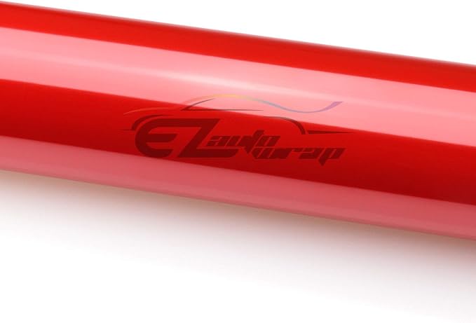 EZAUTO WRAP Free Tool Kit 12"x48" Glossy Red Headlight Taillight Fog Light Side - Image 3