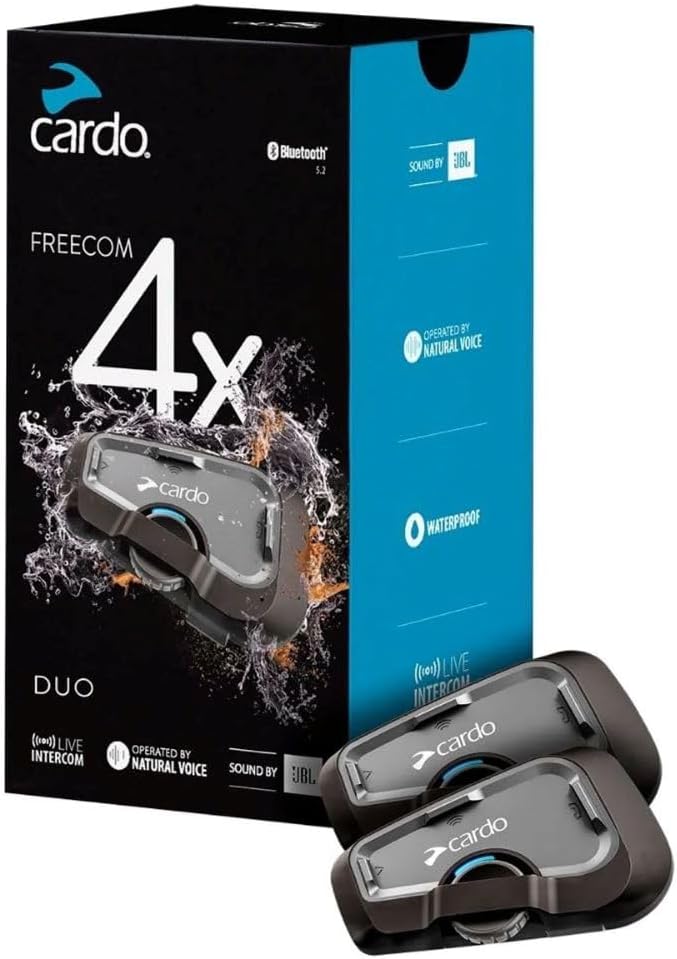 Cardo Systems FREECOM 4X Motorcycle 4-Way Helmet Bluetooth Communication System by CardoSystems