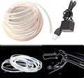 El Wire White Interior Car LED Strip Lights, 5M Neon Wire USB 5V by Maxlaxer