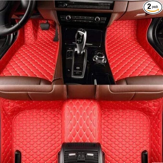 Custom All-Weather Protection Luxury Leather Floor Mats by JTXWANG