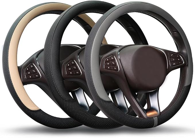 COFIT Breathable Car Steering Wheel Cover 15 inch Auto Universal Leather Wrap - Image 7