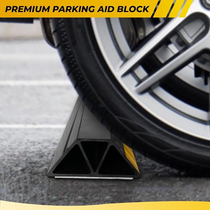 (New Updated 18" 2 Packs Heavy Duty Parking Stopper - Image 4