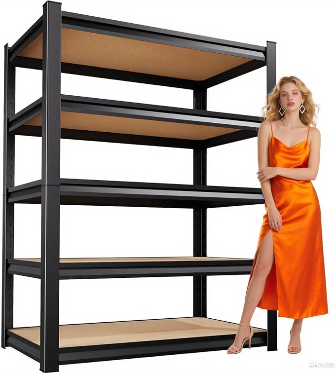 72" H*36'' Storage Shelves 2500lbs Garage Shelving, Adjustable Heavy Duty by FFVVGH
