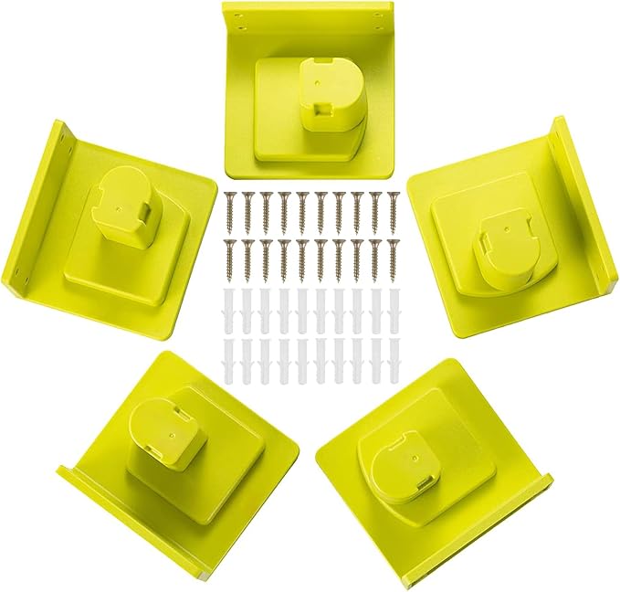 5Pcs Tool Mount Holder Plastic Electric Tool Battery Dock Compatible by Unknown