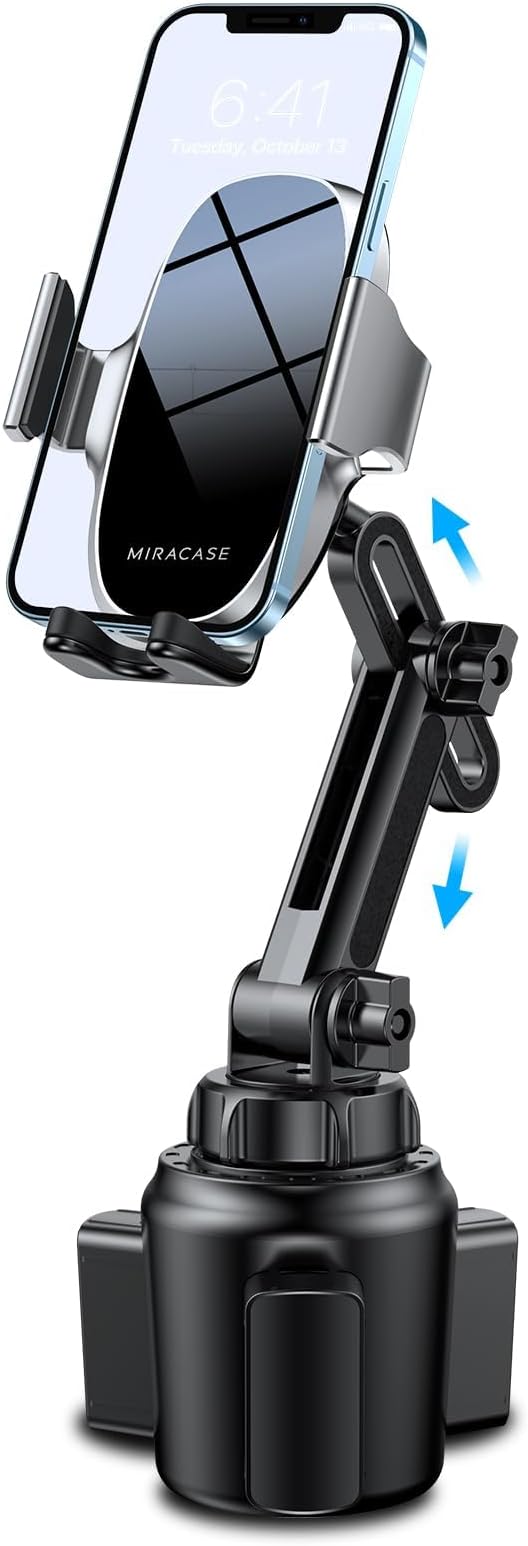Miracase Cup Phone Holder for Car, Adjustable Long Neck Car Cup Holder Phone by Miracase